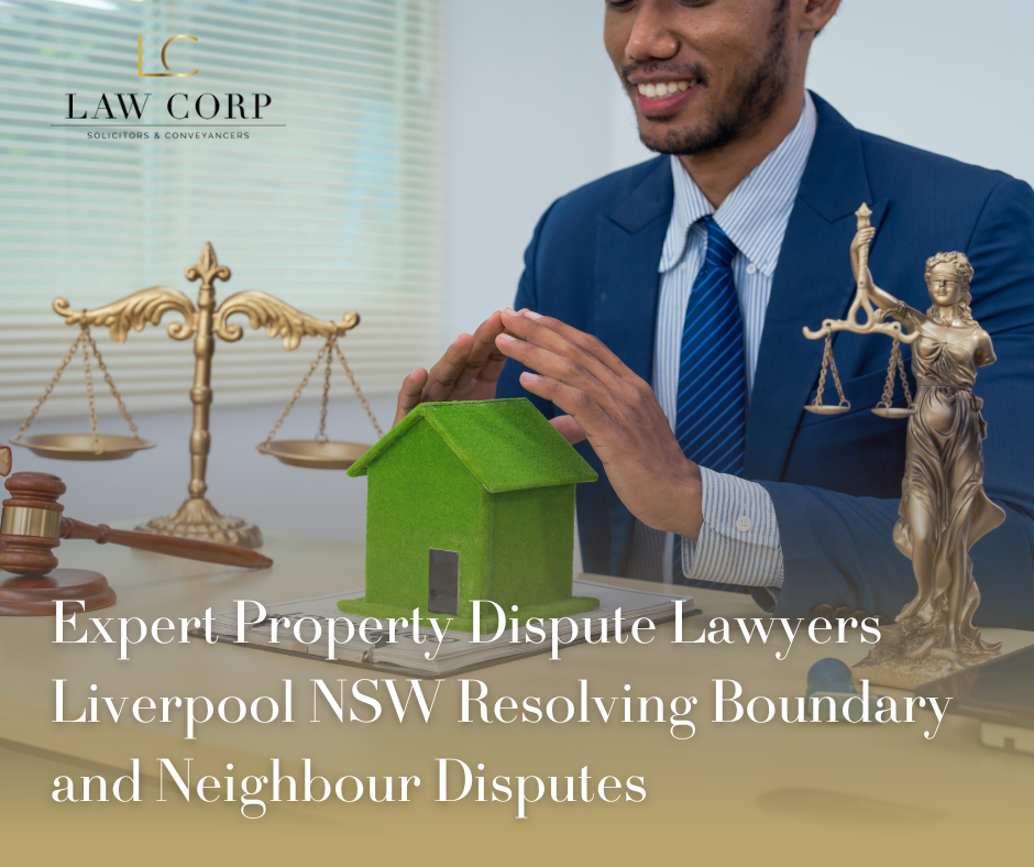 Property Dispute Lawyer Liverpool in a formal suit works alone at a lawyer's desk