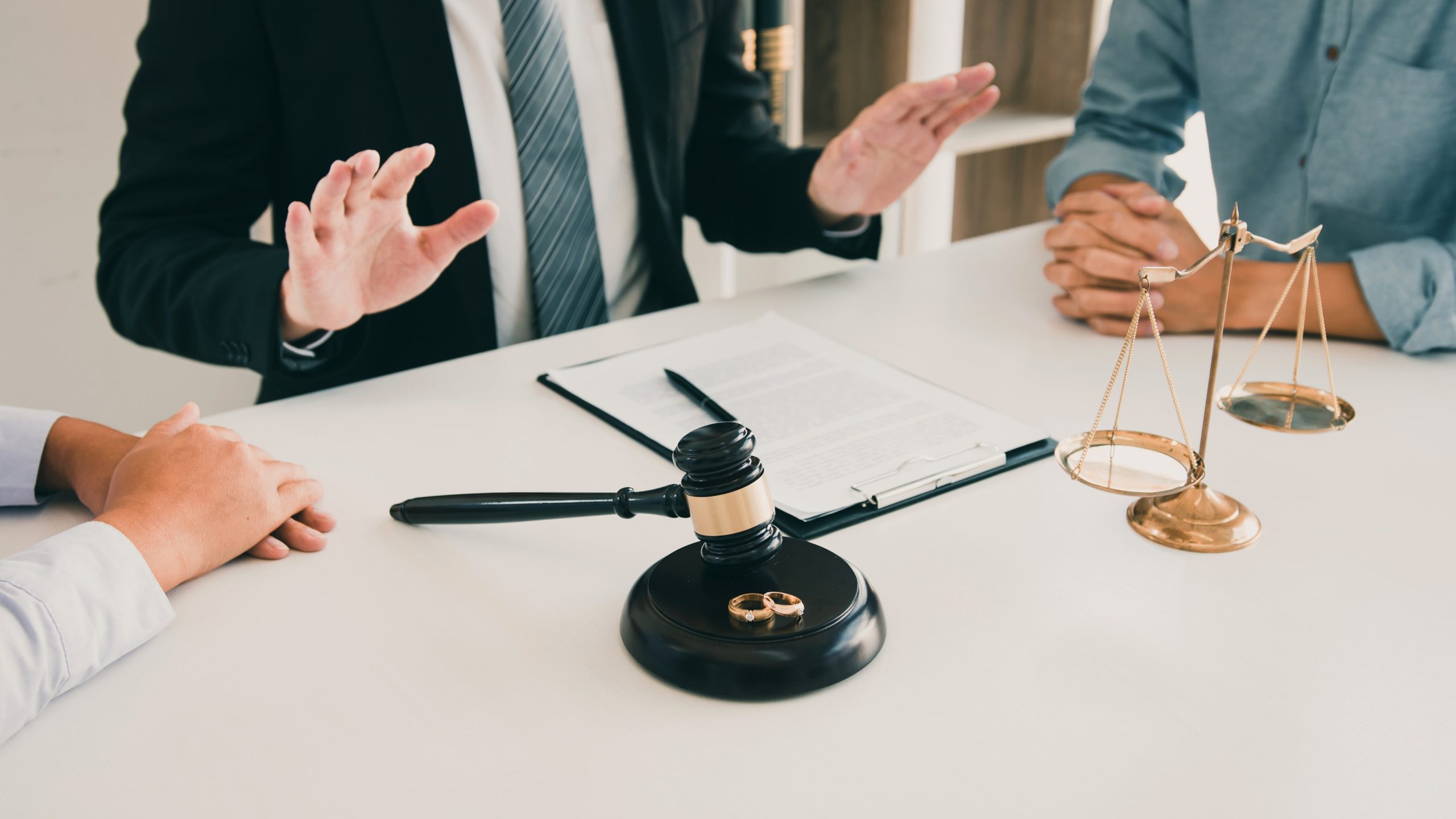 Meeting with family lawyers for divorce documents, attend counselling, and court matters.