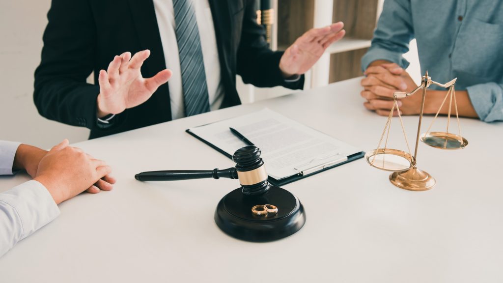 Legal discussion on family law property settlement and divorce asset division